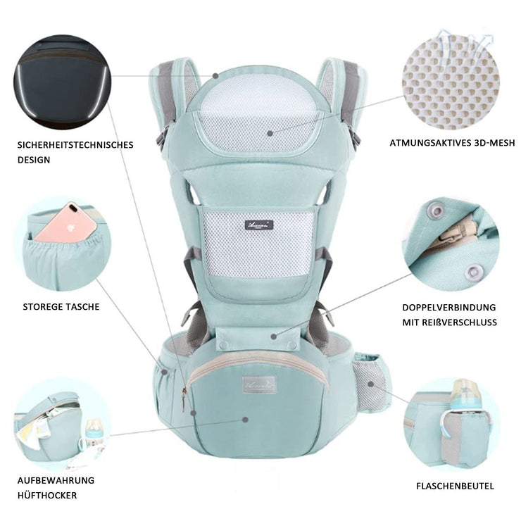 Baby-Balu ™ Ergonomische Babytrage